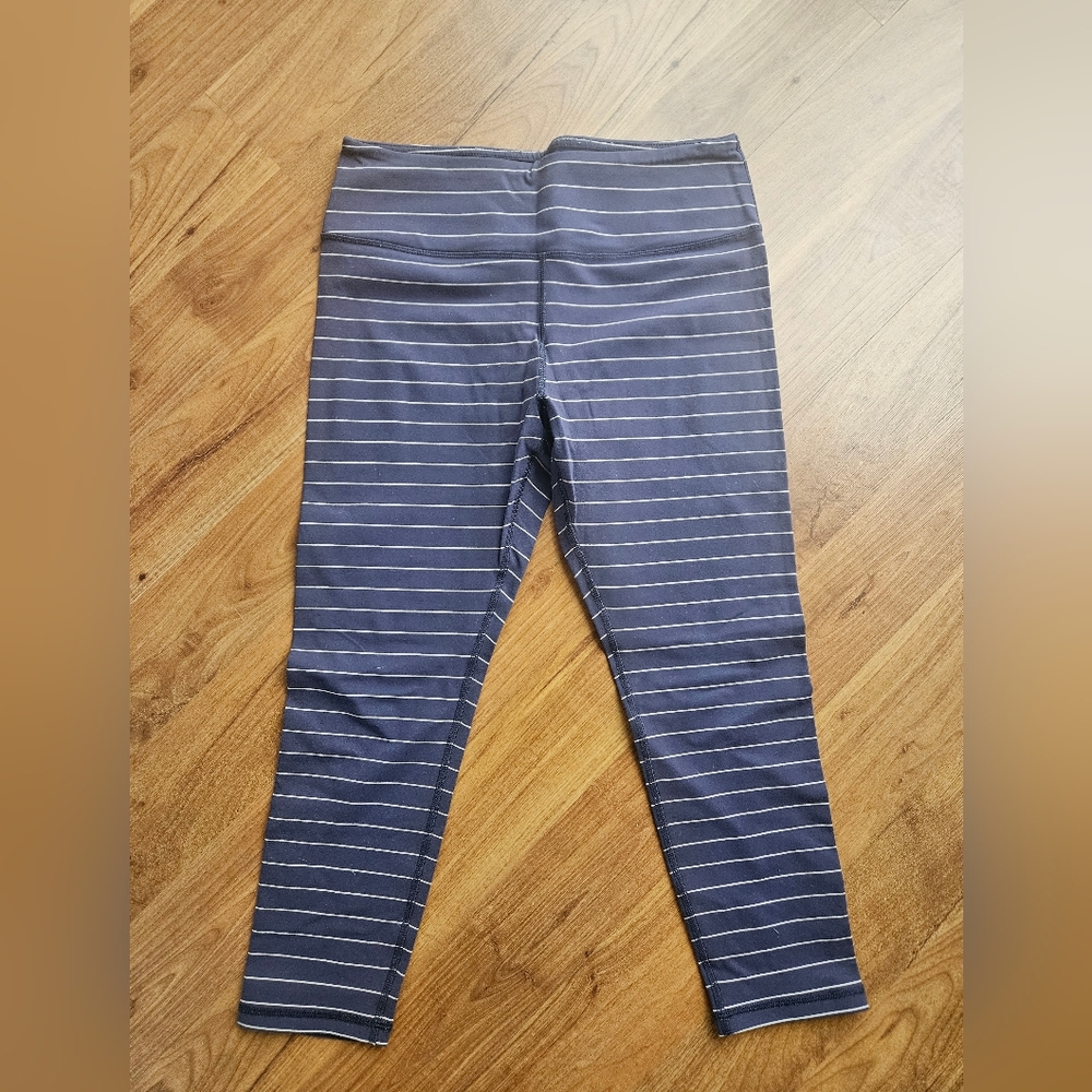 Glyder Navy Striped Leggings